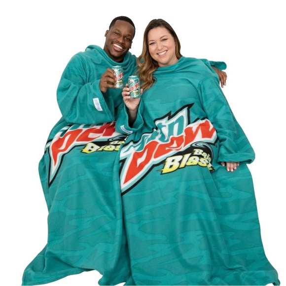 *new* single Mountain Dew Snuggie Blanket - Picture 2 of 5